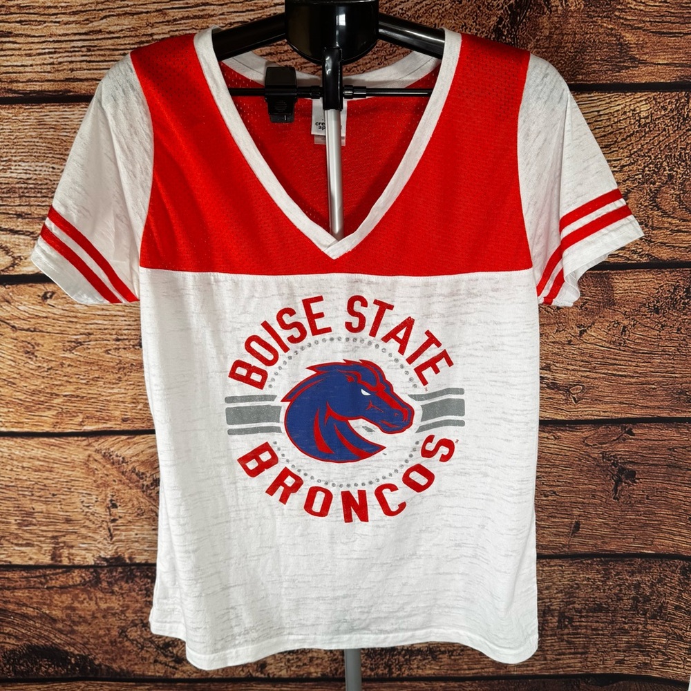 Boise State Broncos Varsity Mesh V-Neck‎ Game Day Tee 2XL